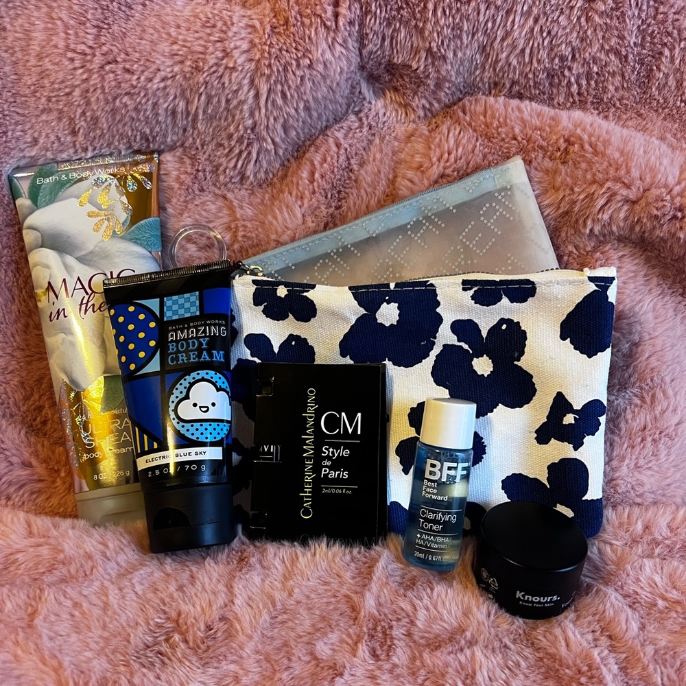 2 Ipsy Bags with Products and FULL SIZE Bath and Body Works lotion